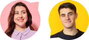 Illustration de jeunes avec fonds colorés pour les services bancaires