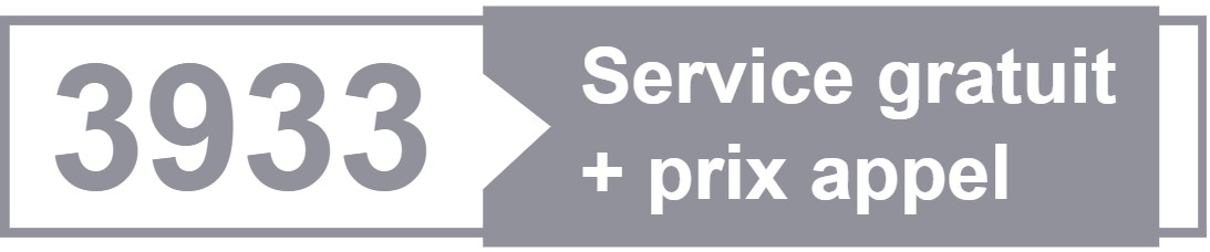 3933 Service gratuit + prix appel